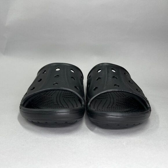 Crocs Women's Size 8 Baya Black Slide Sandals - Picture 2 of 10